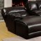 Glasgow Reclining Sectional Sofa CM6822BR in Brown Leatherette