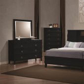 Black Finish Holland Modern Bedroom w/Options By Coaster