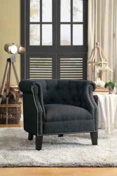 Karlock 2Pc Accent Chair Set 1220F1S in Dark Gray by Homelegance [HECC-1220F1S-Karlock Dark Gray]