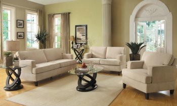 9992 Marlene Sofa by Homelegance in Beige Fabric w/Options [HES-9992 Marlene]