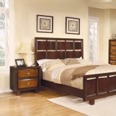 203071 Nelson Bedroom by Coaster in Cherry & Brown