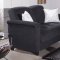 Aspen Talin Black Sofa Bed in Fabric by Sunset w/Options