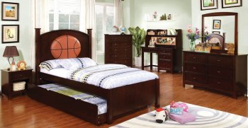 CM7900-BSKT Olympic III Kids Bedroom in Dark Walnut w/Options [FABS-CM7900-BSKT Olympic III]