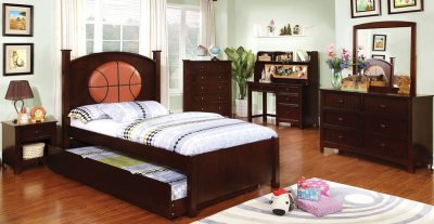 CM7900-BSKT Olympic III Kids Bedroom in Dark Walnut w/Options