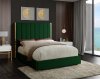 Becca Bed in Green Velvet Fabric by Meridian w/Options