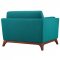 Chance Sofa in Teal Fabric by Modway w/Options