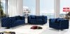 Scarlett Sofa 663 in Navy Velvet Fabric by Meridian w/Options