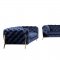 Sheila Sofa Set 3Pc in Dark Blue Velour Fabric by VIG