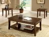 CM4630 Fenwick Coffee Table & 2 End Tables 3Pc Set in Walnut