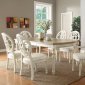 104241 Rebecca Dining Table by Coaster in Two-Tone w/Options