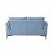 Mesut Sofa LV02387 in Light Blue Leather by Acme w/Options