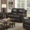 Branson Reclining Sofa Set in Espresso Leather Match