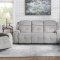 Aragon Motion Sofa & Loveseat 9519GY - Light Gray - Homelegance