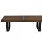 Inwood Bench NB48DW in Dark Walnut by LeisureMod w/Options