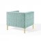 Resonate Accent Chair in Mint Velvet by Modway