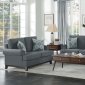 Beacon Park Sofa & Loveseat 9817DG in Dark Gray by Homelegance