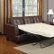 Samuel Sleeper Sofa 504070 in Dark Brown Leatherette by Coaster