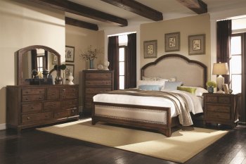 Laughton Bedroom Set 203261 in Rustic Brown by Coaster [CRBS-203261 Laughton Set]