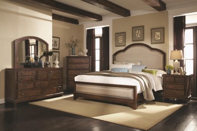 Laughton Bedroom Set 203261 in Rustic Brown by Coaster