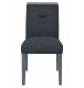 Monaco Dining Chairs Set of 4 in Dark Gray Velvet by Global