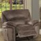 Hadden Recliner Sofa 9903DB-3 in Dark Brown by Homelegance