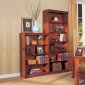 Cherry Finish Contemporary Office Book Shelves