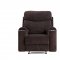 Aulada Motion Sofa 56905 in Chocolate Fabric by Acme w/Options