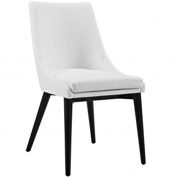 Viscount Dining Chair Set of 2 in White Vinyl by Modway [MWDC-2226 Viscount White]