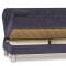 Smart Fit Sofa Bed in Dark Blue Fabric by Casamode