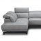 Davenport Sectional Sofa in Light Gray Leather by J&M