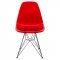 Cresco Set of 4 Dining Chairs CR19TR in Red by LeisureMod