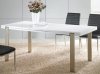 Extra Dining Table w/White Top & Optional Chairs by Whiteline