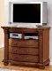 CM7738 Bellagrad TV Stand in Antique Style Tobacco Oak