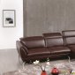 Orchard Sectional Sofa Brown Leather by Beverly Hills