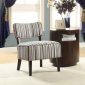 Orson Accent Chair 1191F1S Set of 2 Striped Fabric Homelegance