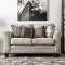 Aleah Sofa SM4110 in Light Gray Chenille Fabric w/Options