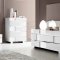 Status Caprice White Bedroom by ESF w/Options