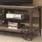 700216 TV Stand in Brown by Coaster w/Wagon Wheel Detail