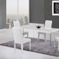 D2110DT Dining Set 5Pc in White by Global w/DG020DC Chairs