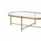 Charrot Coffee Table 3Pc Set 82305 in Gold by Acme