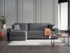 Grepno Sofia Gray Sectional Sofa in Fabric by Bellona