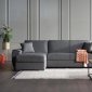 Grepno Sofia Gray Sectional Sofa in Fabric by Bellona