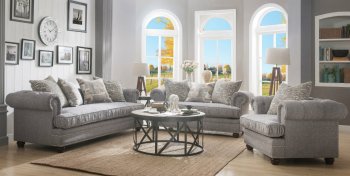 Gardenia Sofa 53095 in Gray Fabric by Acme w/Options [AMS-53095-Gardenia]