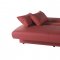 Regata Escudo Red Sofa Bed in PU by Istikbal