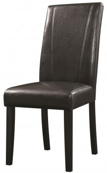 130062 Dining Chairs Set of 4 in Black Leatherette by Coaster [CRDC-130062]