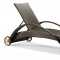 Black Weave Modern Outdoor Bathing Chair w/Adjustable Back