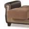 Proline Brown Sofa Bed in Fabric by Casamode w/Options