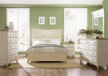 Ocean Isle Bedroom 303-BR 5Pc Set Bisque/Natural Pine by Liberty [LFBS-303-BR-QPB Ocean Isle]