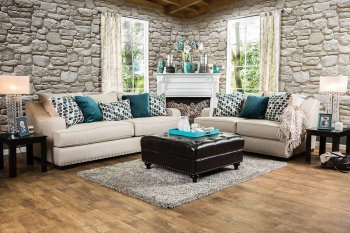 Arklow Sofa SM1242 in Beige Fabric w/Options [FAS-SM1242-Arklow]