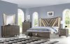 B215 Bedroom Set 5Pc in Dark Gray by FDF